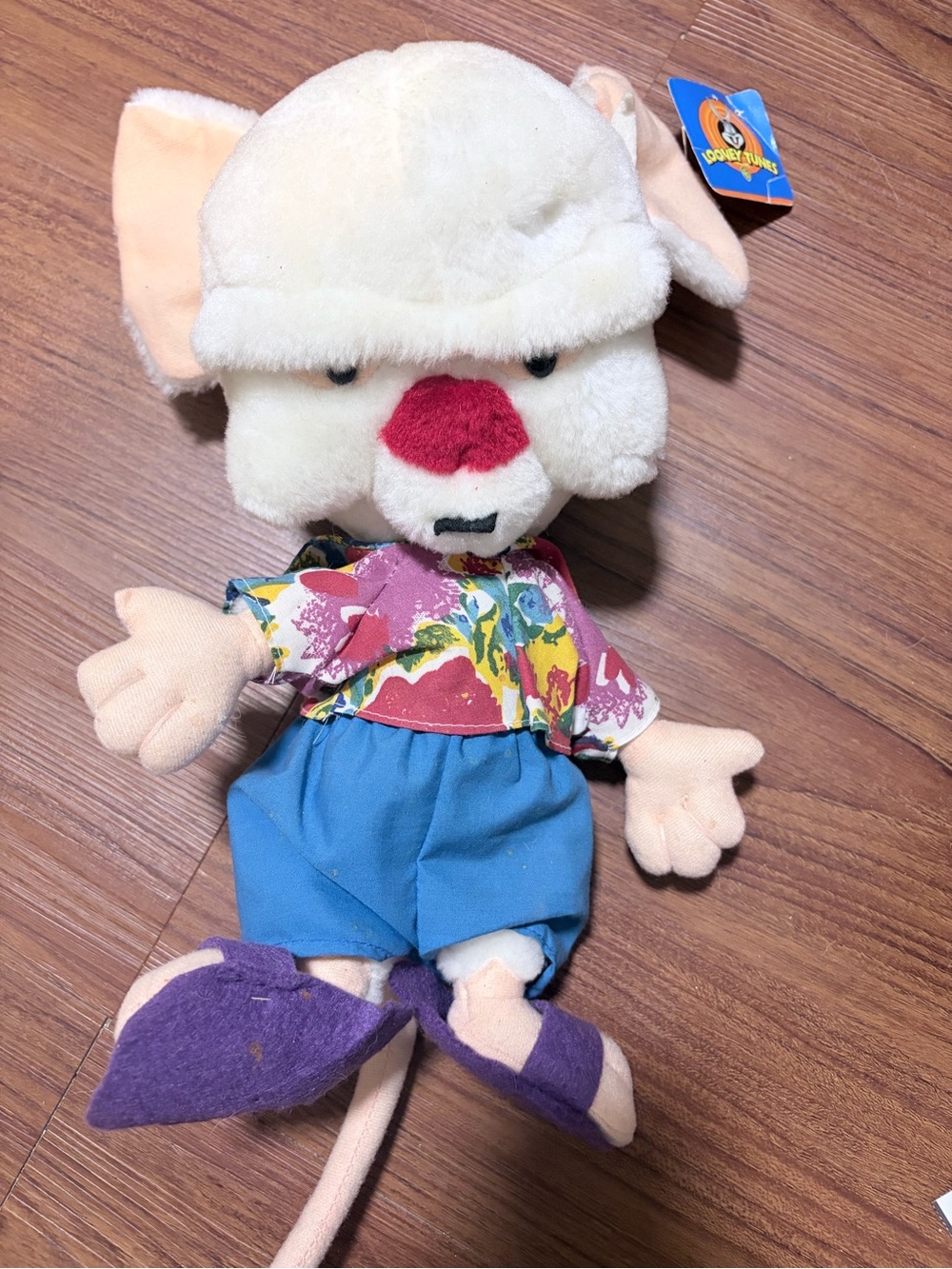 Vintage Animainiacs Pinky and the Brain 1997 plush with tag plush toy